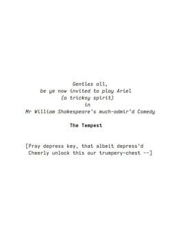 The Tempest